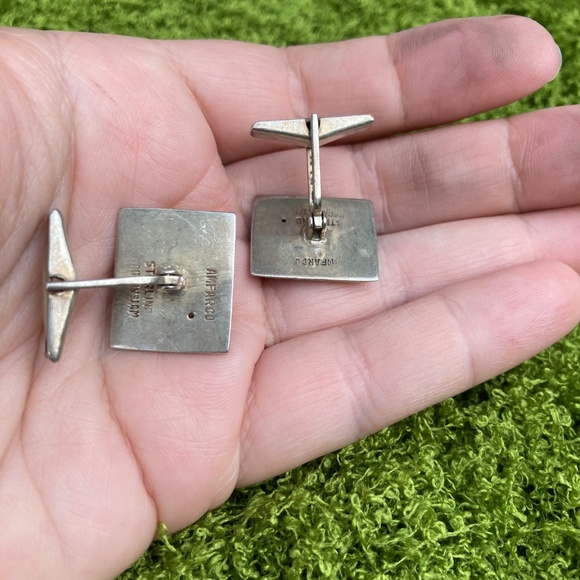 Vintage 1950s Siam Cuff Links | Solid Sterling Silver - Picture 6 of 8